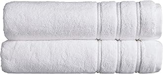 – Antalya Large Bath Sheets | Set of 2 | 100% Turkish Cotton | 600GSM | Soft Plush Luxury Bath Towels | 90cm x 150cm | Quick Dry | White