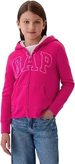 GAP girls Cozy Logo Full Zip Sweatshirt