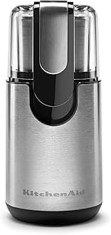 KitchenAid Onyx Black BCG111OB Blade Coffee Grinder, Polycarbonate, 160 W