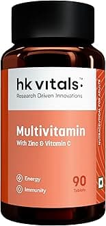 – hk vitals Multivitamin (90 Tablets) | For Men and Women | With Zinc, Vitamin C, Vitamin D3, Multiminerals & Ginseng Extract