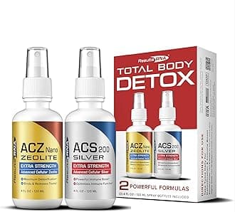 Results RNA – Total Body Detox Extra Strength System – ACS 200 Silver & ACZ Nano Zeolite help to Detoxify & Boost Immunity (4 oz - 60 day)