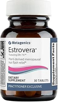 MetagenicsEstrovera - All-Natural, Hormone-Free Menopause Support - for Hot Flashes, Menopause Relief & Night Sweats - Gluten-Free - Vegetarian - Non-GMO - 30 Tablets