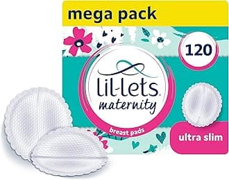 Nursing Pads – 120 Individually Wrapped, Ultra-Thin, Absorbent & Fragrance-Free – Comfort & Protection for Nursing Moms Postpartum –Maximum Adhesion for Leak & Chafing Nipple Protection