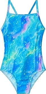 NokecinaGirls Swimsuits One-Piece Bathing Suits Multicolor Kids Sport Summer Beach Swimwear for 2-10 Years Old