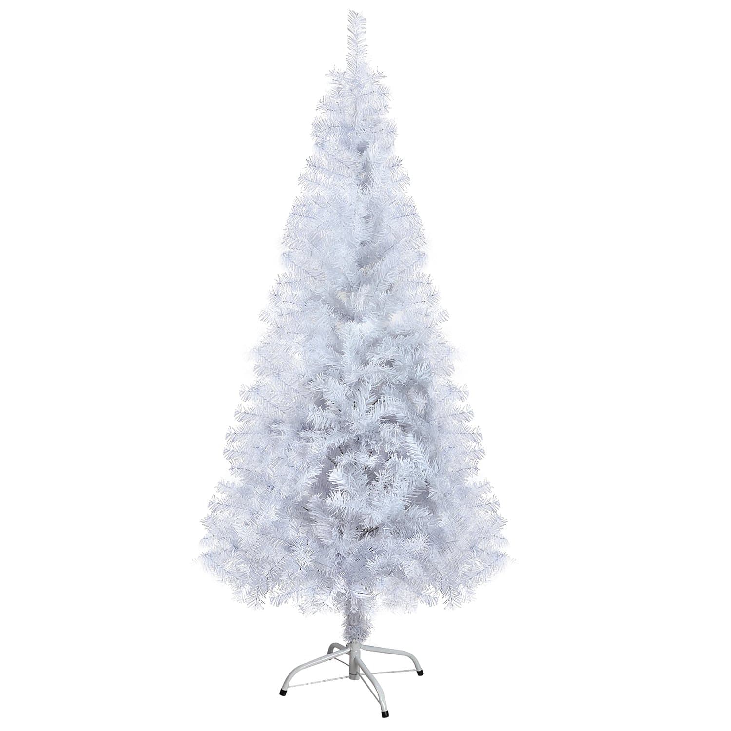 Azadx White Artificial Christmas Tree, 4ft/5ft/6ft/7ft Size Choice Quality Xmas Tree with Stand for Home, Office, Shopping Mall (7ft (2.1m))