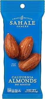 California Dry Roasted Almonds, 1.5 oz Grab & Go Bags (18 Packs) - Dry-Roasted Almonds with a Touch of Sea Salt - Non-GMO, Kosher, & Certified Gluten-Free Snacks
