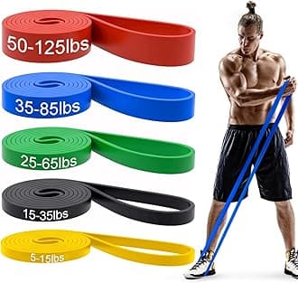 Pull Up Bands, Resistance Bands, Pull Up Assistance Bands Set for Men & Women, Exercise Workout Bands for Working Out, Body Stretching, Physical Therapy, Muscle Training
