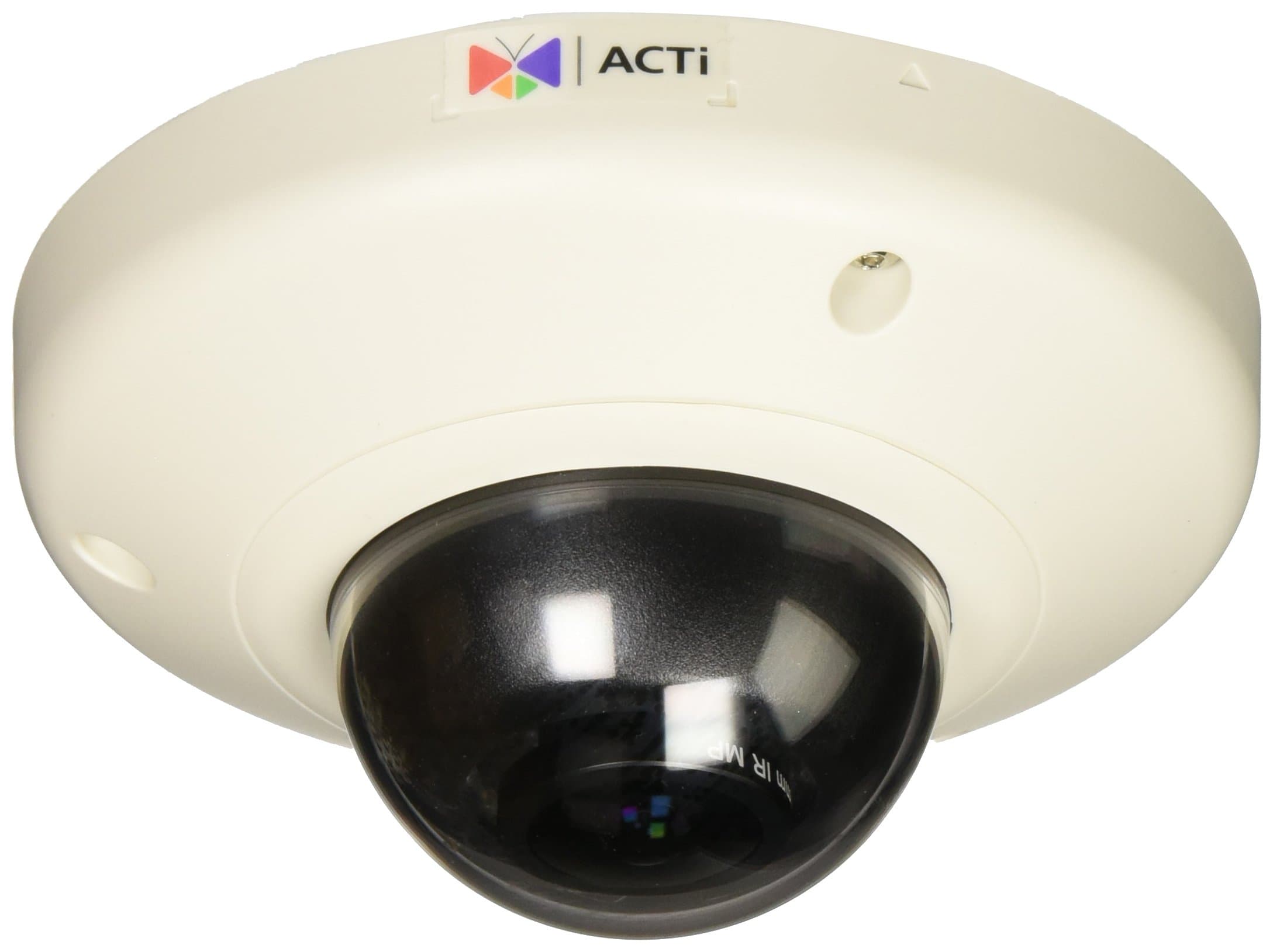 ACTi 5MP Indoor Mini Fisheye Dome with Basic WDR, Fixed Lens