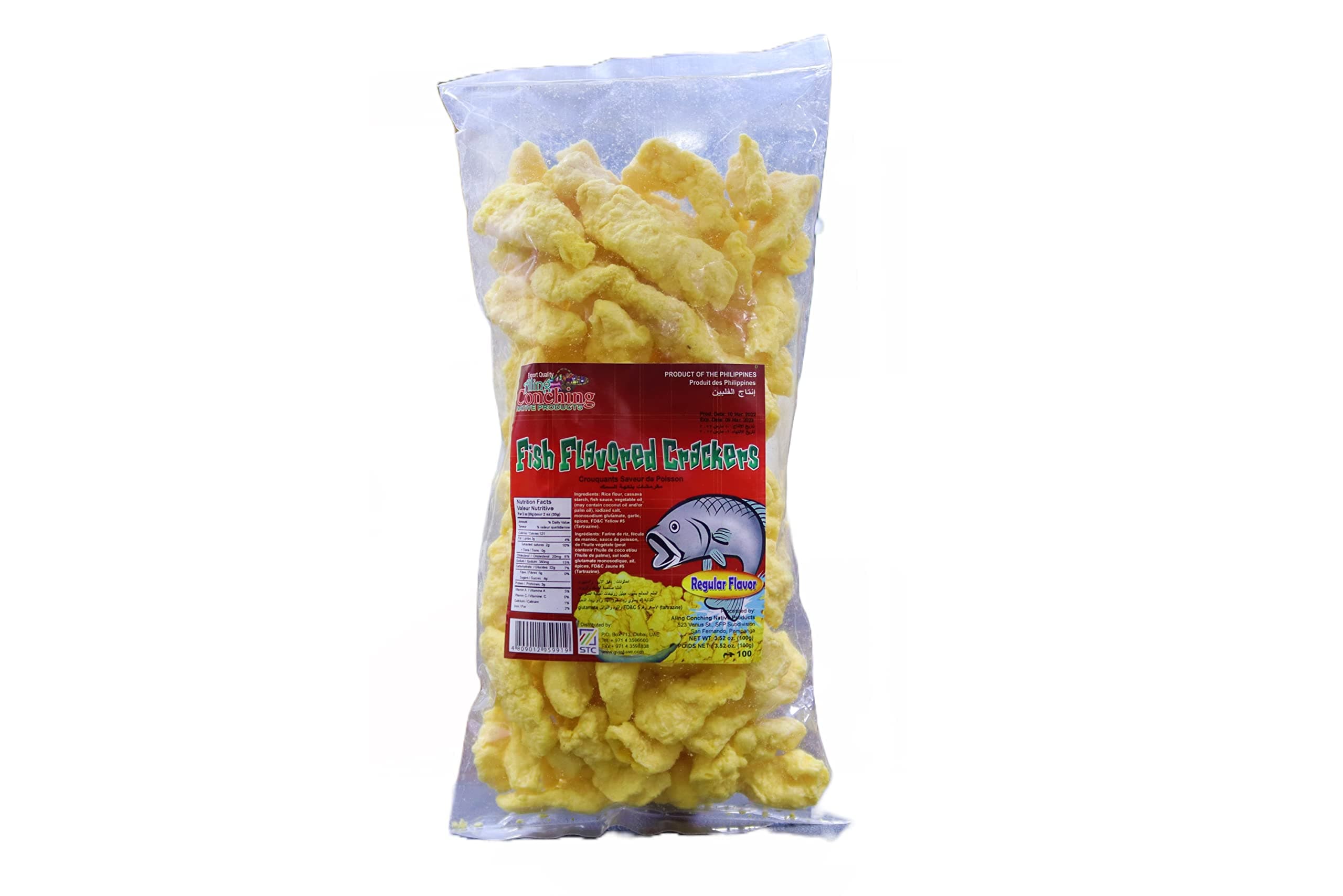 Aling Conching Fish Crackers Regular - 100 Gm