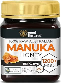 Good Natured Manuka Honey (MGO 1200+) - Highest Grade Raw Manuka Honey Medical Grade, Non-GMO, Lab-Tested & AMHA Certified, BPA-free, 8.8 oz