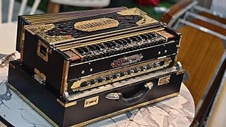 NamasteHimalayas Limited Black Edition 3-Reed 3.75 Octave 9-Scale Changer Harmonium – Premium Craftsmanship Reeds, Best for Kirtan, Meditation, Sound Healing Therapy