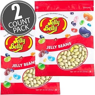 Jelly Belly Buttered Popcorn Jelly Beans - 2 Pounds in Resealable Bags (2 x 16 Ounces) - Genuine, Official, Straight from the Source