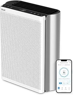 LEVOIT Air Purifiers for Home Large Room with 3-Channel Air Quality Monitor, Washable Pre-Filter, AHAM VERIFIDE, HEPA Sleep Mode for Pet, Allergy, Smoke, Dust, Alexa Control, 2655 Ft², EverestAir-P