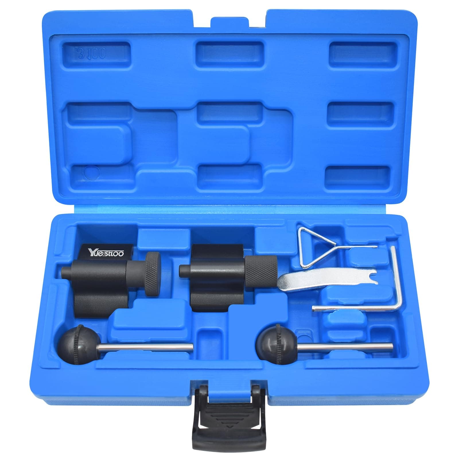 Diesel Engine Camshaft Crankshaft Alignment Locking Timing Tool Kit, Compatible with VW Audi SEAT Skoda 1.9L 2.0L TDI PD DOHC Engine, 7PCS Set