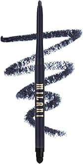 Milani Stay Put Eyeliner - Femme Fatale (0.01 Ounce) Cruelty-Free Self-Sharpening Eye Pencil with Built-In Smudger - Line & Define Eyes with High Pigment Shades for Long-Lasting Wear