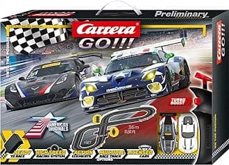 GO 62521 onto The Podium Electric Powered Slot Car Racing Kids Toy Race Track Set Includes 2 Hand Controllers and 2 Cars in 1:43 Scale