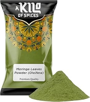 A Kilo of Spices | Premium 100% Moringa Oleifera Leaves Powder 1 Kg | Nutrient-Rich Superfood | Pure & Natural, Vegan, Non-GMO | Promotes Immune Health, Energy, and Overall Wellness