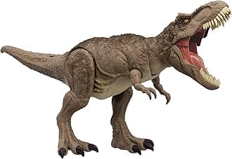 Mattel HXF53 Jurassic World Super Battle Attack T-Rex Dinosaur Toy, Total Length: Approx. 21.5 inches (54.6 cm)