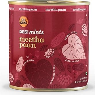 Go Desi Meetha Paan Mouth fresheners, Desi Mints, Refreshing Mouthfreshener, Mukhwas (2 x 90g)