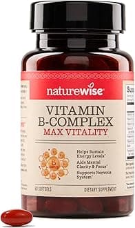 Vitamin B Complex for Women and Men - with Folic Acid Biotin B1 B2 B3 B6 B12 - Support Cellular Energy & Mental Clarity - Gluten & Dairy Free, Non-GMO - 60 Softgels[2-Month Supply]
