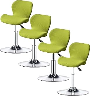 ELYSYSRL Bar Stool Cover Set of 2/4/6 Shell Back Adjustable Swivel Bar Stools Slipcover,Barstool Protector Covers for Dining Room Kitchen (Color : #5, Size : 4pcs)