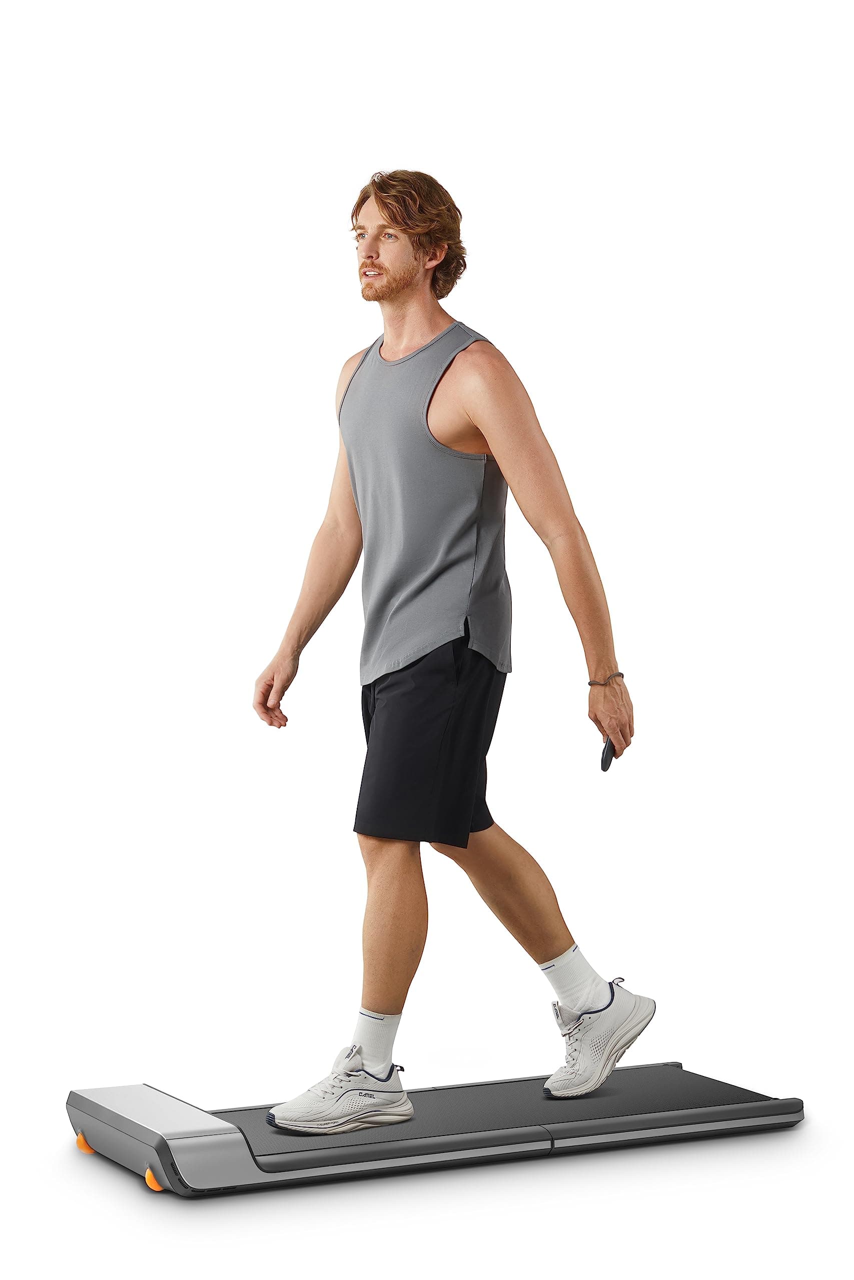 WalkingPad Folding Treadmill, Ultra Slim Foldable Treadmill Smart Fold Walking Pad Portable Safety Non Holder Gym and Running Device P1 Grey 0.5-3.72MPH