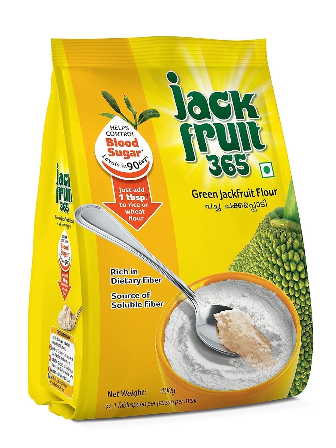 Green Jackfruit Flour-Helps Control Sugar- 400g