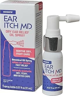 eosera Ear Itch MD – Fast-Acting Ear Drop Spray – Soothing Formula that Naturally Moisturizes the Ear Canal While Calming Dry Skin – Works for Allergies, Eczema, Dermatitis, Psoriasis & Hearing Aids