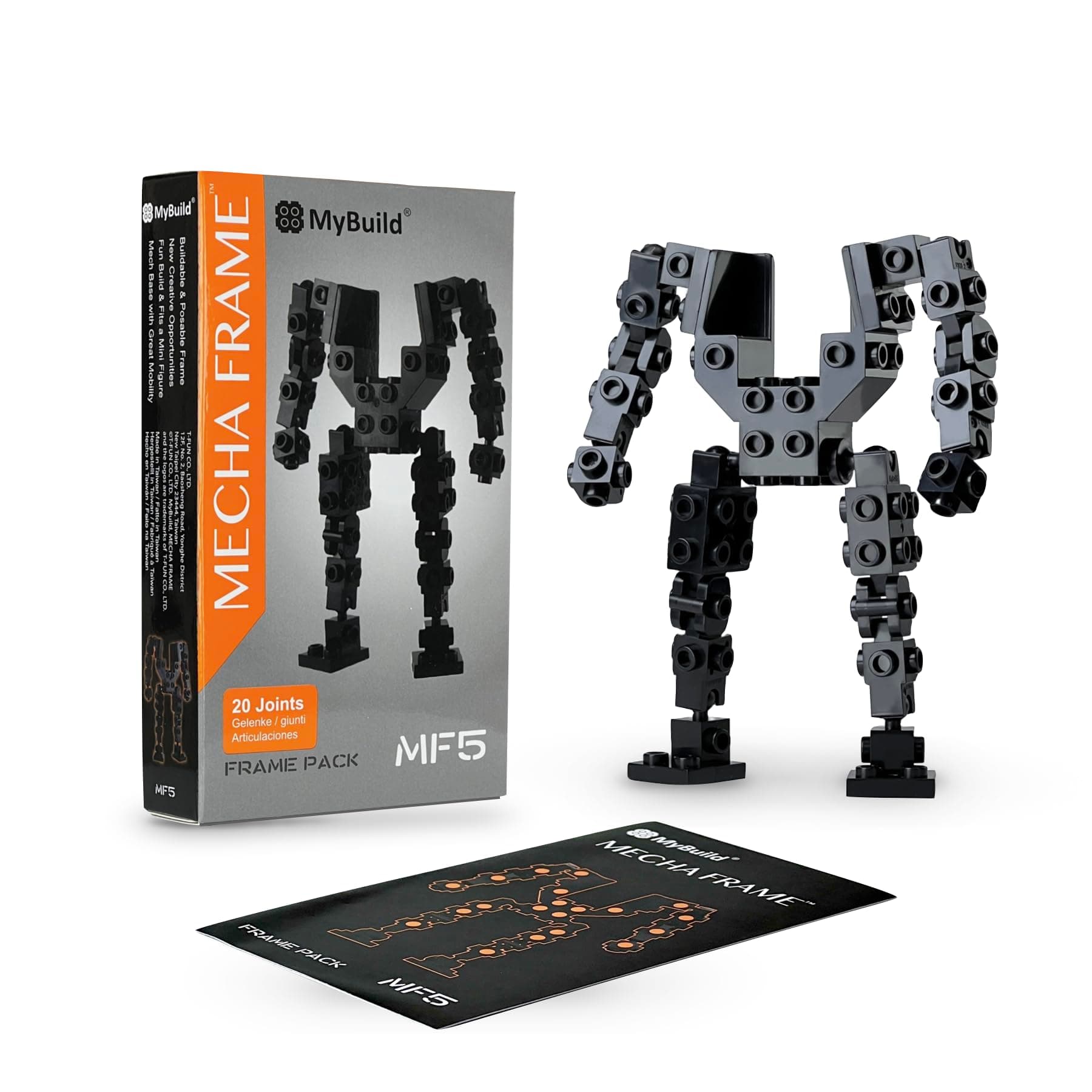 MyBuild Mech Frame Pack MF5 - Easily Assemble and Customize Your Own Mech, Recommended for Ages 10+