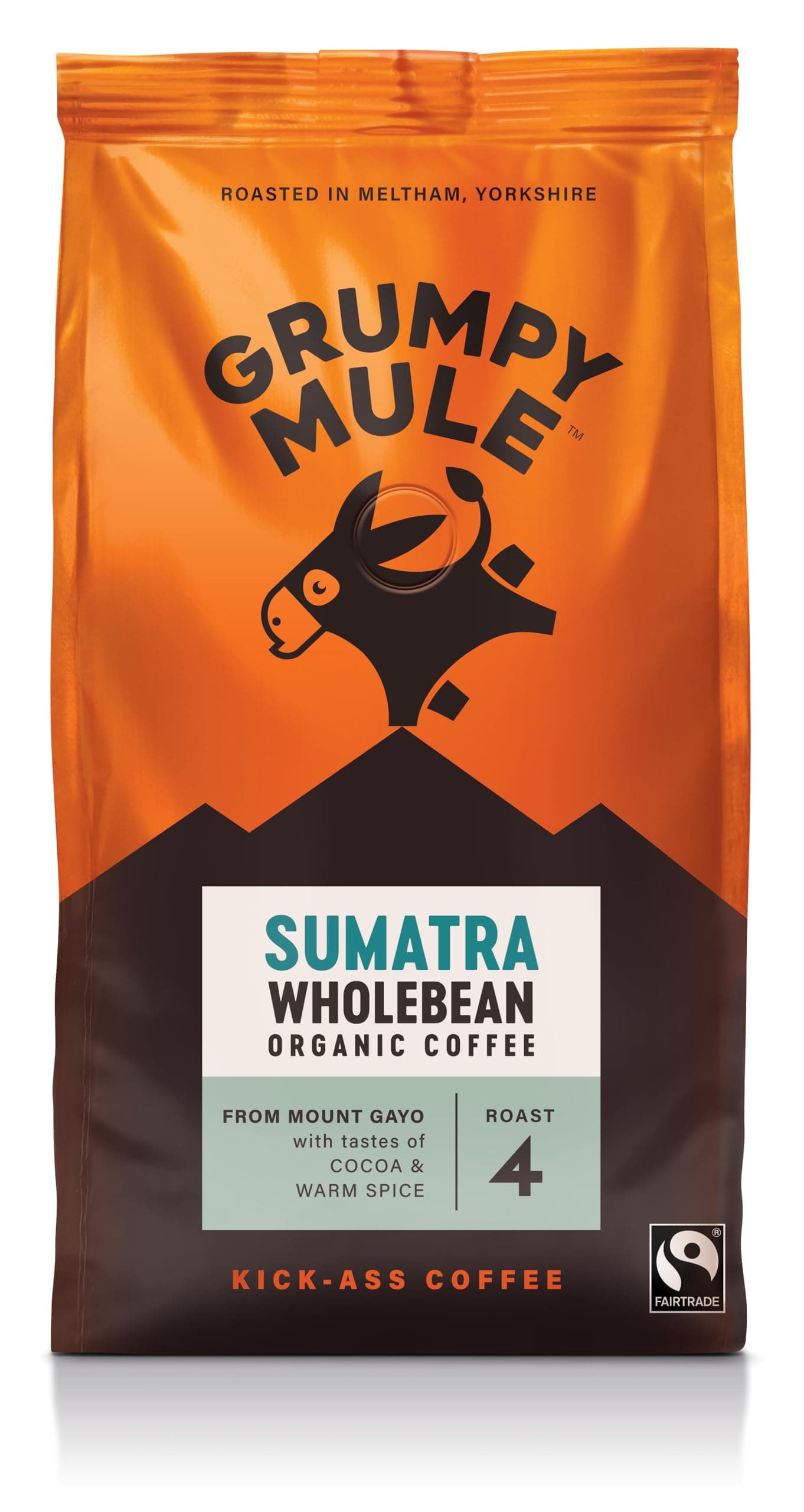 Sumatra Mount Gayo Organic (Whole Coffee Beans) with notes of Cocoa and Warm Spice 200g