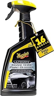 Ultimate Insane Shine Paint Glosser, Easy-to-Use Spray On and Wipe Off Product to Minimize Swirls and Enhance Glossy Paint Using Specialized Polymers, 16 Oz Spray Bottle