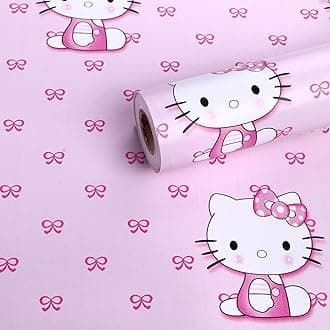 Oren Empower Self-Adhesive Happy Cartoons Kitty Wallpaper | Waterproof PVC Vinyl Wall Decor for Bedroom, Living Room, Dining Hall | Peel and Stick Easy DIY Removable Stylish Fun - (45x330cm)