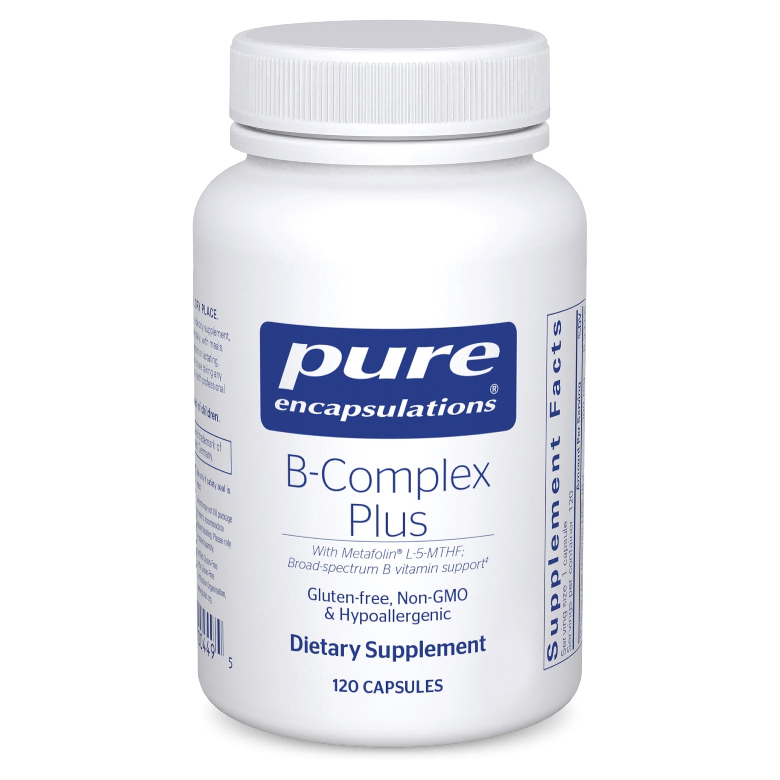 Pure Encapsulations B Complex Plus - 120 Vegetable Capsules by Pure Encapsulations