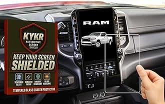 12 Inches Tempered Glass Screen Protector for 2019-2026 Dodge Ram 1500, 2500, 3500, 9H Hardened, Anti-Glare, and Anti-Scratch Glass, Easy to Apply, Water-Resistant Car Accessories, Matte(Incompatible with 14 inch model)