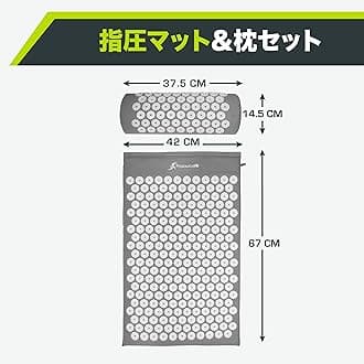 ProsourceFit Acupressure Mat and Pillow Set for Back/Neck Pain Relief and Muscle Relaxation