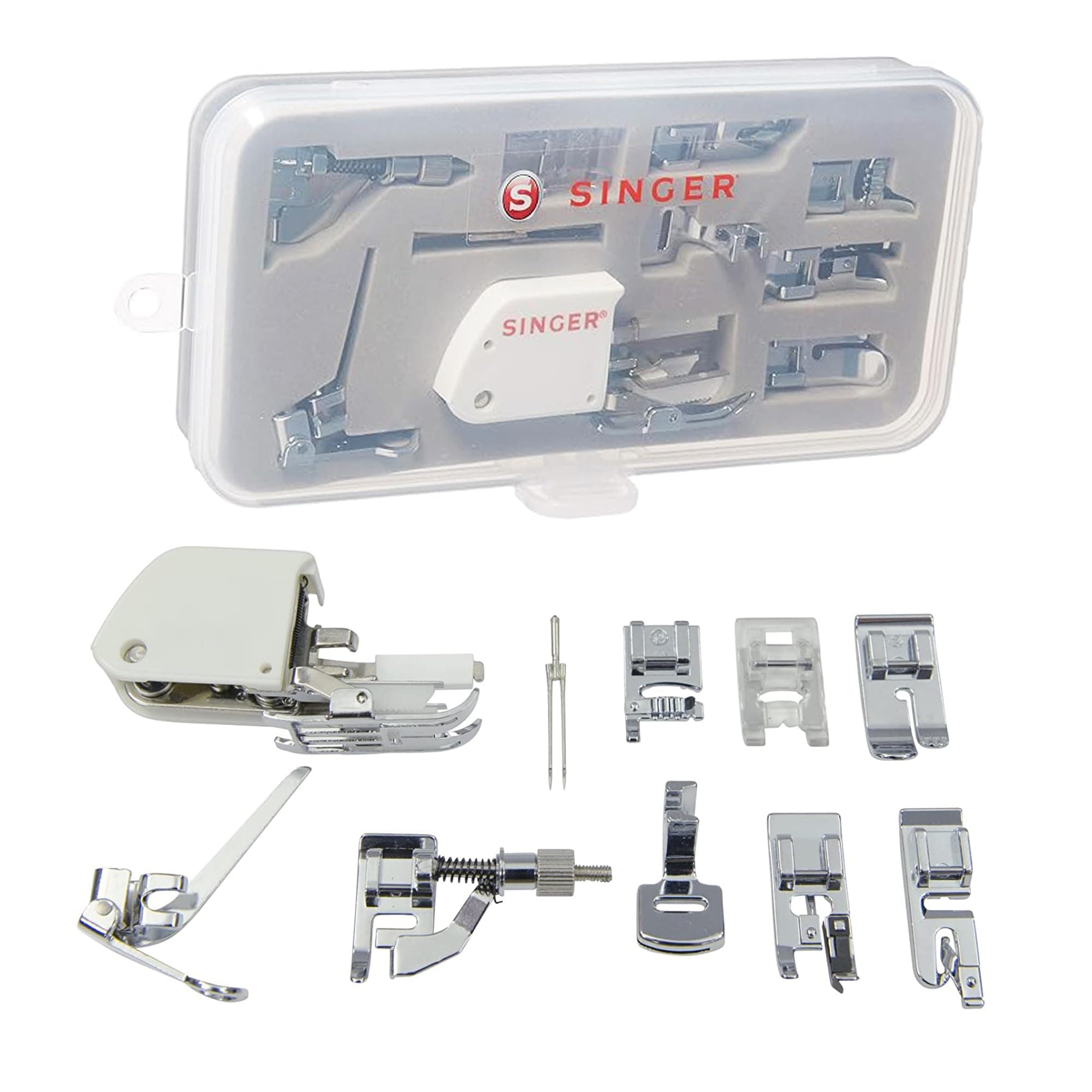 SINGER 9 Presser Feet Sewing Machine Accessory Kit Set Suitable for Household...