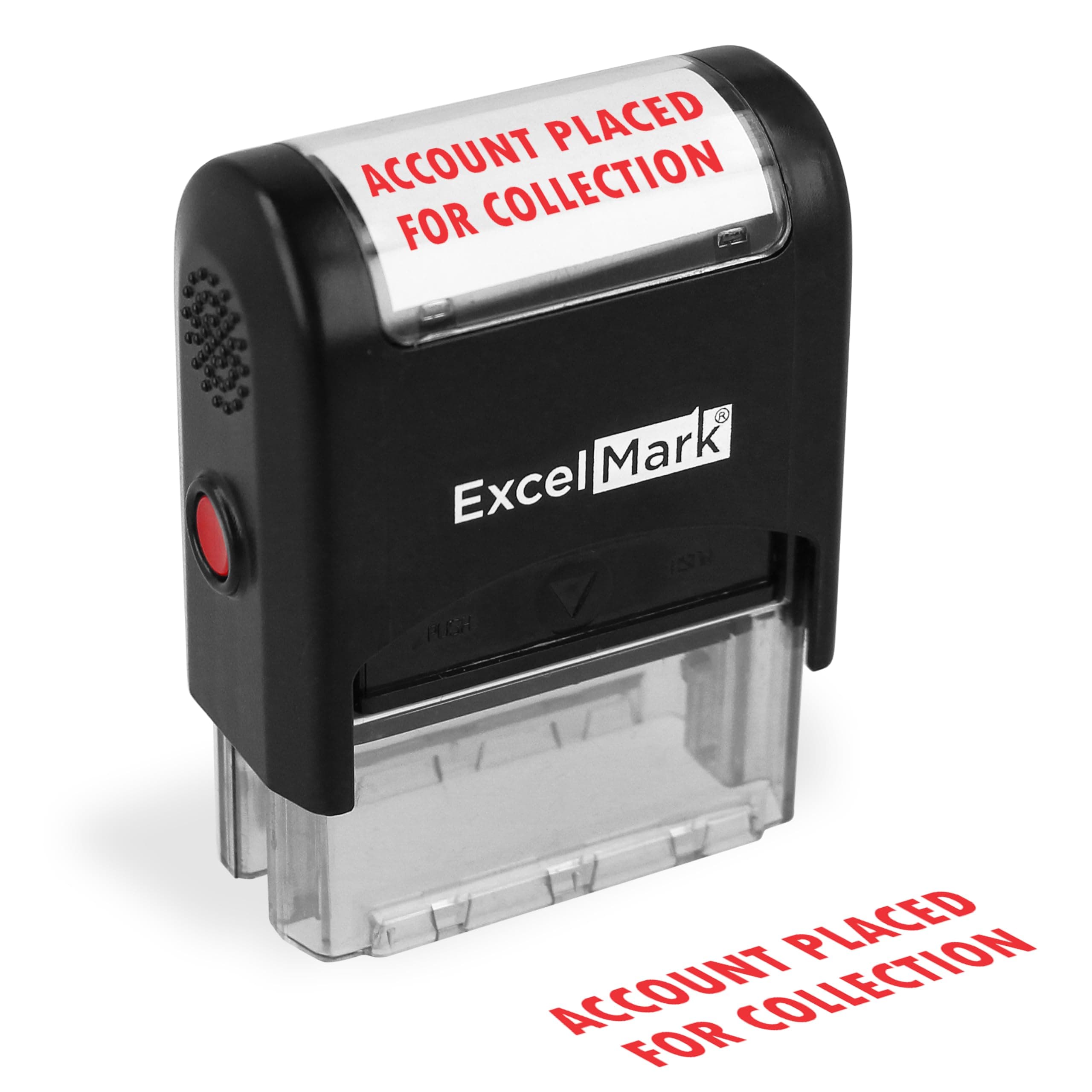 ExcelMark Account Placed for Collection - Self Inking Bill Collection Stamp in Red Ink