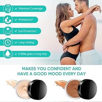 Tattoo Cover Up, 2 Colors Waterproof & Sweatproof Tattoo Cover Up Makeup-0801