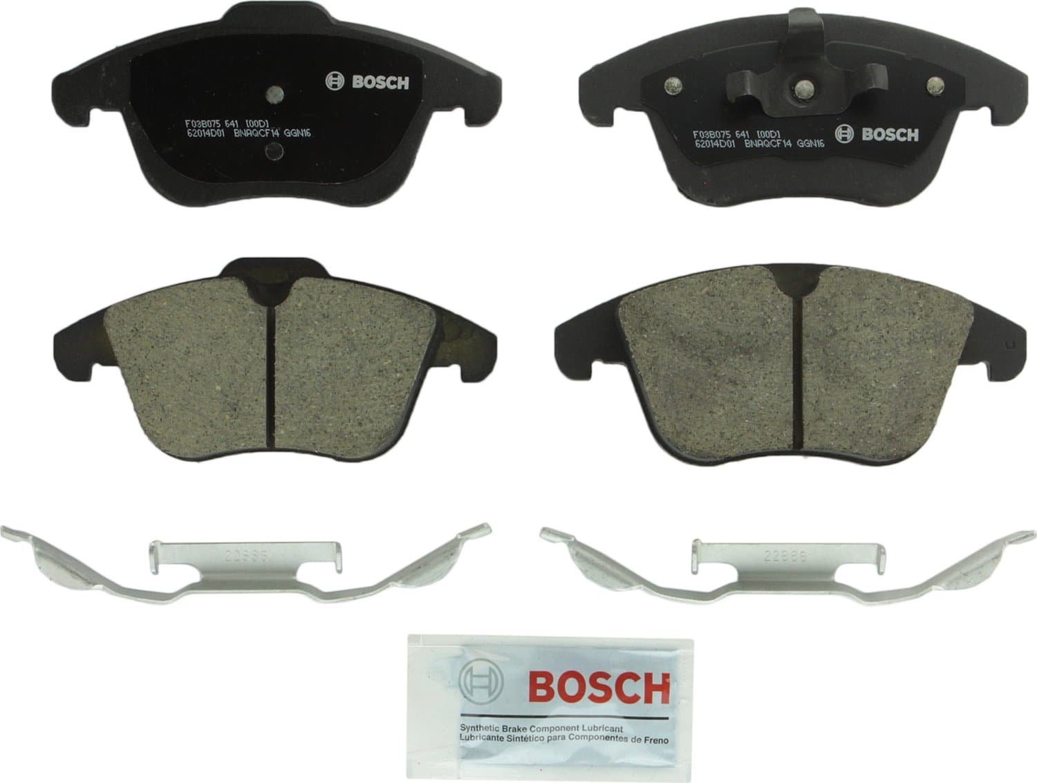 BC1306 QuietCast Premium Ceramic Disc Brake Pad Set - Compatible With Select Land Rover LR2, Range Rover Evoque; Volvo S60, S80, V60, V70, XC70; FRONT