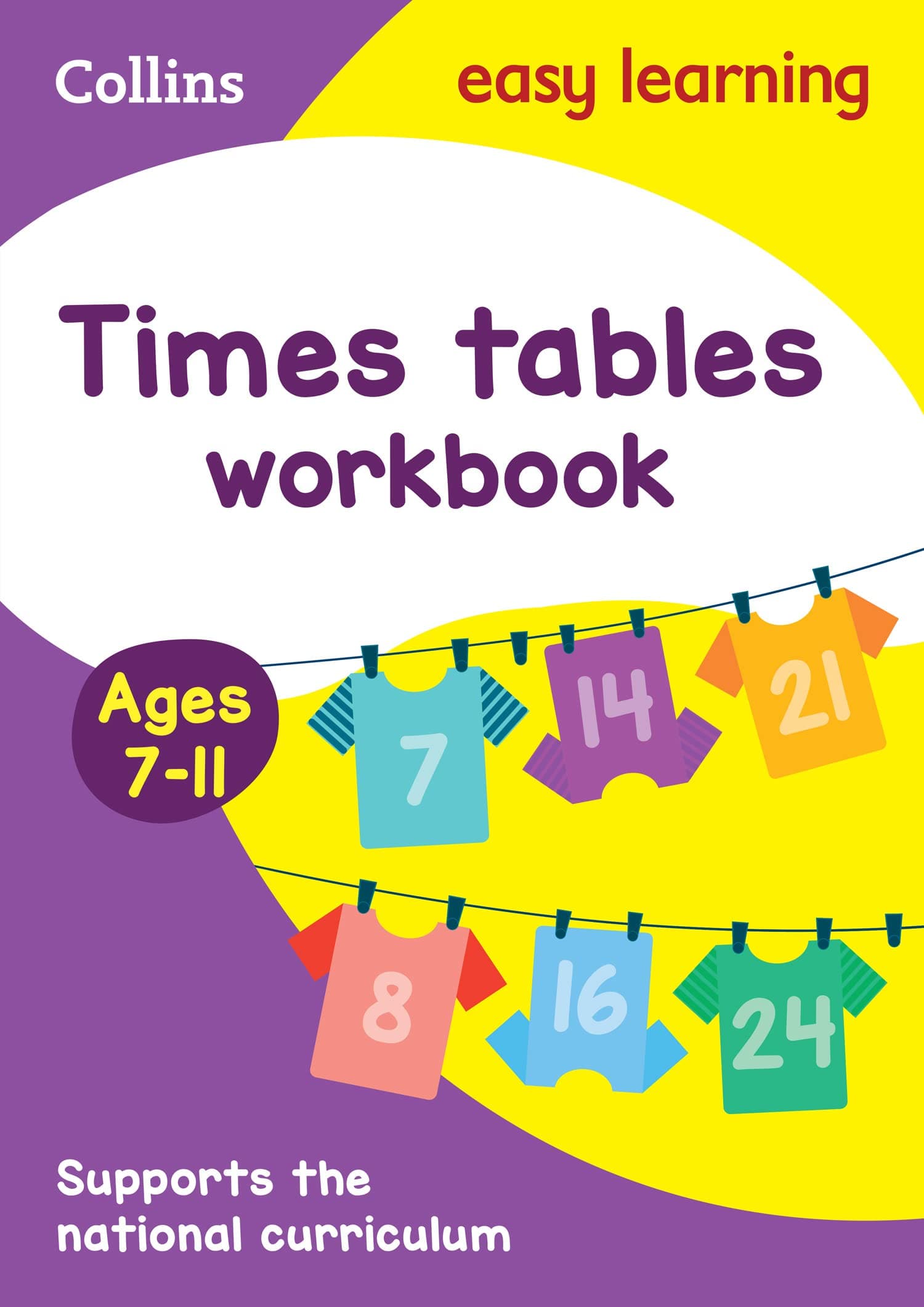 Collins Easy Learning Times Tables Workbook Ages 7-11