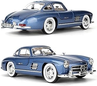 - DEUSON ECOM 1:24 SL300 Vintage Toy Car Diecast Metal Classic Toy Car for Kids with Light Sound Pullback Openable Door