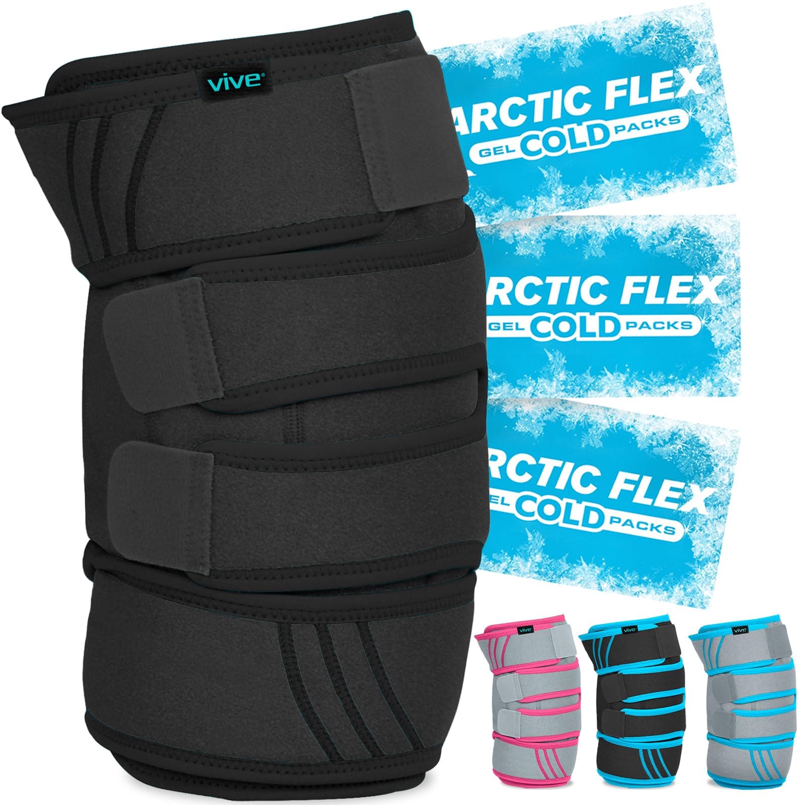Knee Ice Pack Wrap - Cold/Hot Gel Compression Brace - Heat Support Strap for Arthritis Pain, Tendonitis, ACL, Athletic Injury, Osteoarthritis, Women, Men, Running, Meniscus and Patella Surgery