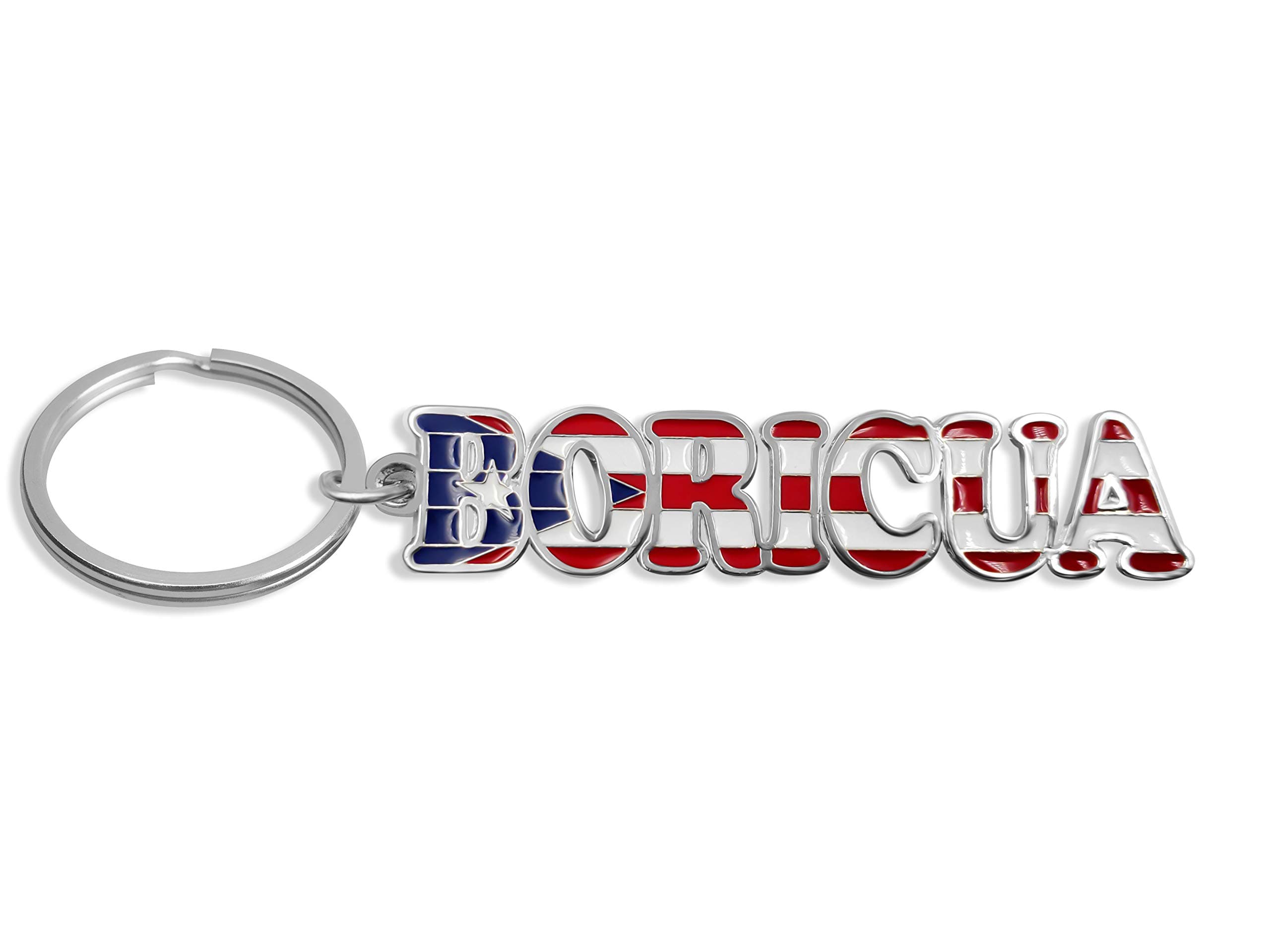 flagsandsouvenirs Keychain BORICUA NAME