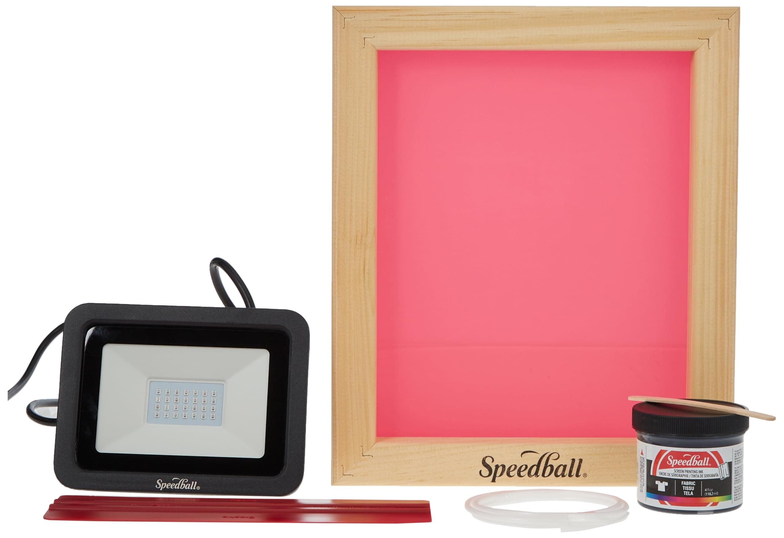 Speed Screens Screen Printing Kit, Includes Ink, Squeegee, Frame, UV Exposure Light