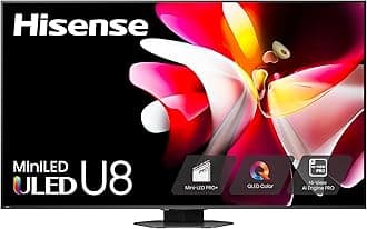 85-Inch Class U8 Series Mini-LED ULED 4K UHD Google Smart TV (85U8N) - QLED, Dolby Vision IQ, Dolby Atmos, Full Array Local Dimming Pro, 144Hz Game Mode Pro, Alexa Compatibility