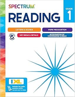 Spectrum Reading 1st Grade Workbooks, Activity Book Covering the Alphabet, Si...