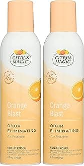 Citrus Magic Odor Eliminating Air Freshener Spray, Orange Blast, 6 Ounce (Pack of 2) - Packaging May Vary