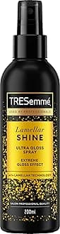 TRESemmé Lamellar Shine Ultra Gloss Hair Shine Spray with patented Lamellar Technology for an extreme gloss effect and heat protection up to 230°C 200 ml