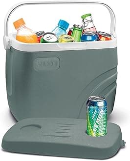Milton Super Chill 30 Insulated Ice Pail 24 litres, Dark Green, Ice Box, Ice Storage Bucket, Food Box Fresh Food and Beverage Storage, Medical Purpose Storage