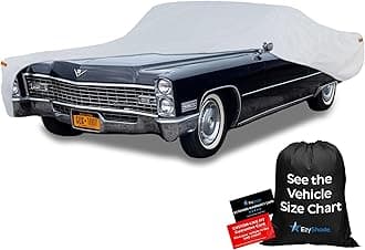 EzyShade 10-Layer Waterproof Sports Car Cover. See Vehicle Size-Chart for Accurate Fit. All Weather Outdoor Covers. Thunderbird Impala Grand Fury Classic Cars. Sun Snow Rain. Size C7 (See SizeChart)